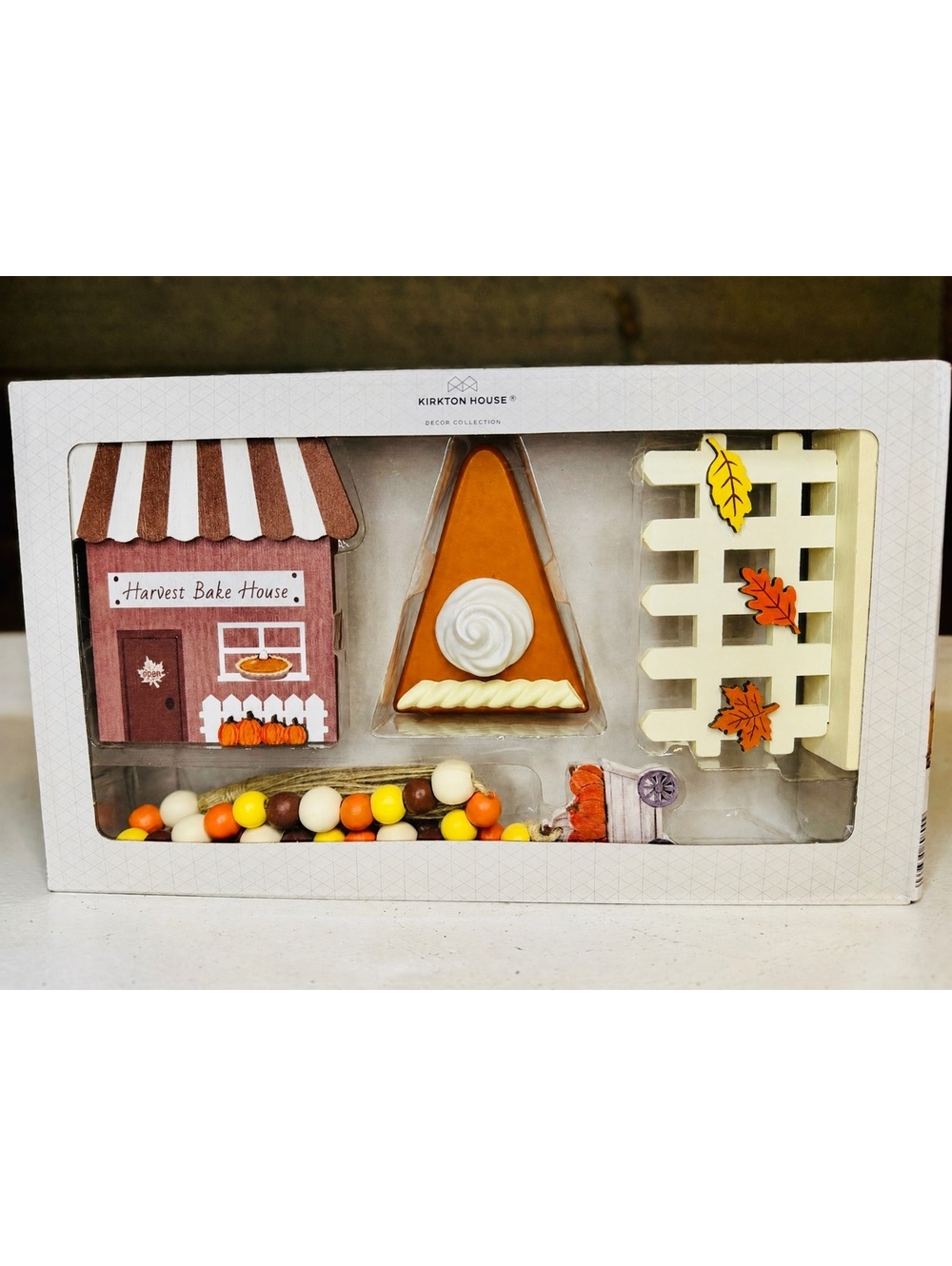 Kirkton House Fall Tiered Tray Set NIB - Harvest Bake House, Pumpkin Pie Aldi